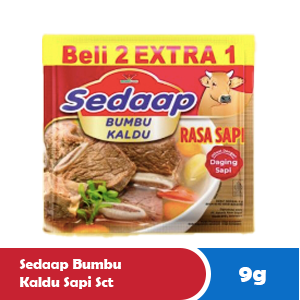 SEDAAP BEEF BROTH SEASONING SCT 9/8.5g