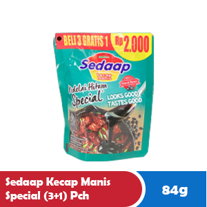 SEDAAP SWEET SOY SPECIAL (3+1) PCH 84/77g