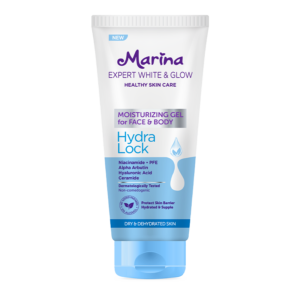 Marina Expert White & Glow Moisturizing Gel for Face & Body – Hydra Lock