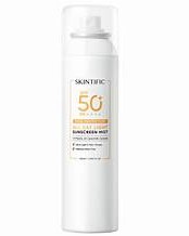 SKINTIFIC ALL DAY LIGHT SUNSCREEN MIST SPF 50 PA++++ BOX 120mL