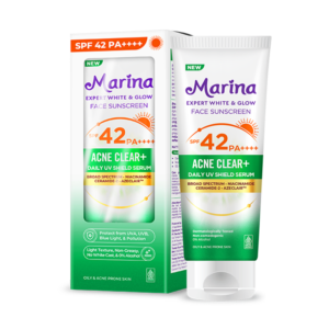 Marina Expert White & Glow Face Sunscreen - Acne Clear+