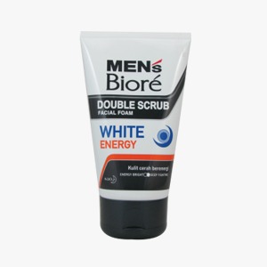 KAO BIORE FAC.FOAM MEN'S DBL/MICRO SCRUB WHT/BRGHT ENRGY TUB 100g