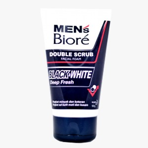 KAO BIORE FACIAL FOAM MEN DEEP FRSH/PORE BLCK WHTE/CLEAN TUB 100g