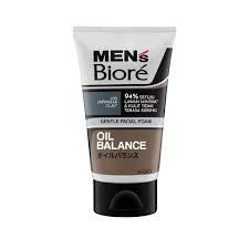 KAO BIORE FACIAL FOAM MEN'S GENTLE&CLEAN OIL BALANCE TUB 100g