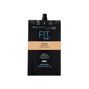MAYBELLINE FOUNDATION FIT ME MATTE+PORELS 220 NAT.BEIGE PCS 5mL
