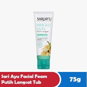 SARI AYU FACIAL FOAM WHITE LANGSAT TUB 75g