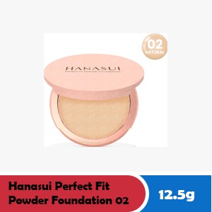 HANASUI PERFECT FIT POWDER FOUNDATION 02 - NATURAL PCS 12.5g