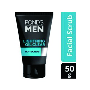 PONDS MEN FACIAL CLEANSER LIGHTNING OIL CLEAR TUB 50mL