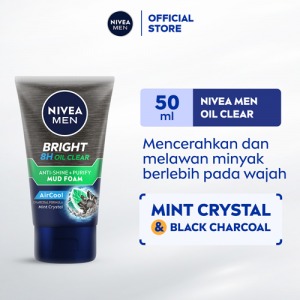 NIVEA COOLING FOAM MEN WHT OIL CLR A.-SHINE+PURIFY TUB 50mL