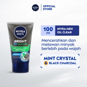 NIVEA MUD FOAM MEN BRIGHT OIL CLEAR A.-SHINE+PURIFY TUB 100mL