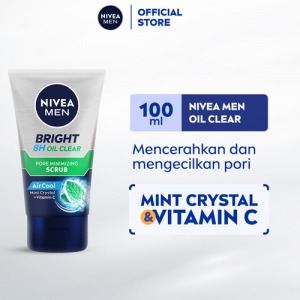 NIVEA FACIAL SCRUB FOR MEN BRIGHT OIL CLEAR TUB 100mL