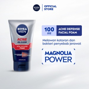 NIVEA FACIAL FOAM MEN ACNE OIL CLEAR ACNE DEFENSE TUB 100mL