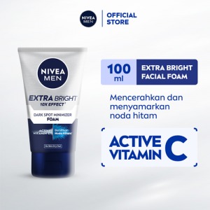 NIVEA FAC.FOAM FOR MEN EXTRA WHITE DARK SPOT TUB 100mL