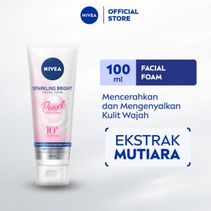 NIVEA SPARKLING BRIGHT FACIAL FOAM PEARL TUB 100mL