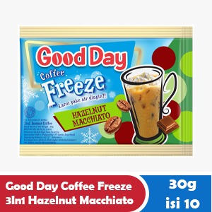 GOOD DAY COFFEE FREEZE 3IN1 HAZELNUT MACCHIATO RCG 10x30g