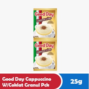 GOOD DAY INSTANT CAPPUCCINO COFFEE WITH CHOCOLATE GRANULES RCG 10x25g