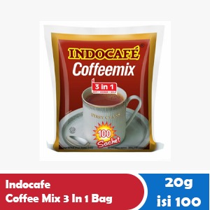 INDOCAFE COFFEE MIX 3 IN 1 BAG 100X20g