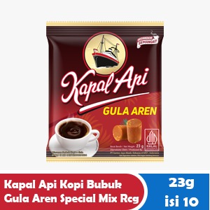 KAPAL API COFFEE POWDER PALM SUGAR SPECIAL MIX RCG 10X23g