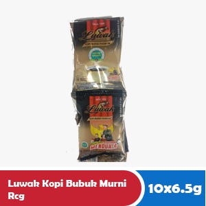 LUWAK PURE COFFEE POWDER RCG 10x6.5g