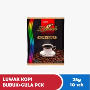 LUWAK COFFEE POWDER + PCK SUGAR 10x25g