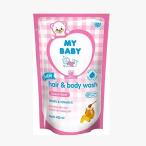 MY BABY HAIR & BODY WASH SWEET FLORAL PCH 375mL