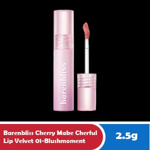 BARENBLISS CHERRY MAKE CHERFUL LIP VELVET 01-BLUSHMOMENT PCS 2.5g