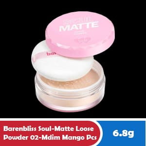 BARENBLISS SOUL-MATTE LOOSE POWDER 02-MDIM MANGO PCS 6.8g