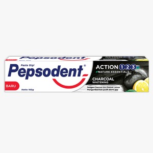 Pepsodent Toothpaste Action 123 Charcoal Tub 160g