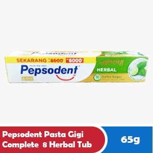 Pepsodent Complete 8 Herbal Toothpaste Tub 65g