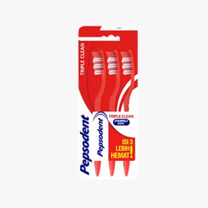 PEPSODENT TRIPLE CLEAN 3'S PCK SOFT TOOTHPASTE