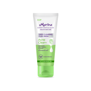 Marina Expert White & Glow Deep Clearing Clay Mask – Acne Clear+