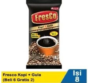 FRESCO COFFEE+SUGAR (BUY 6 GET 2 FREE) PCK 8x23g