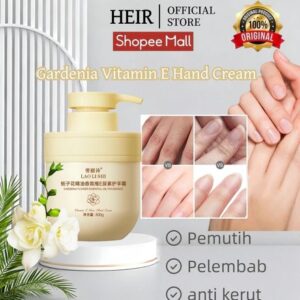 HEIR Whitening Hand Cream Gardenia Essential Oil 300ml Handbody Permanent Body Whitening Moisturizer Smoothing Softening Hand Broken