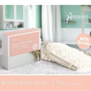 HANASUI SABUN WHITE RICE WITH SCRUB / Sabun Beras Hanasui
