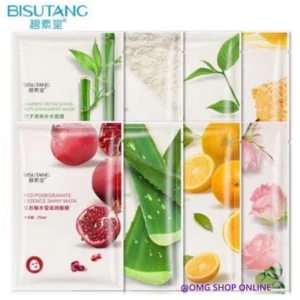 Bisutang Sheet Mask 8 VARIETY/Bisutang Organic Face Mask / Korean Face Mask / Face Mask Face Whitening and Glowing Viral / Anti