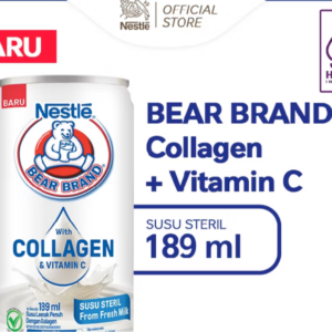 Collagen + Vitamin C Canned Milk Bear Brand Sterile Milk Collagen 189ml
