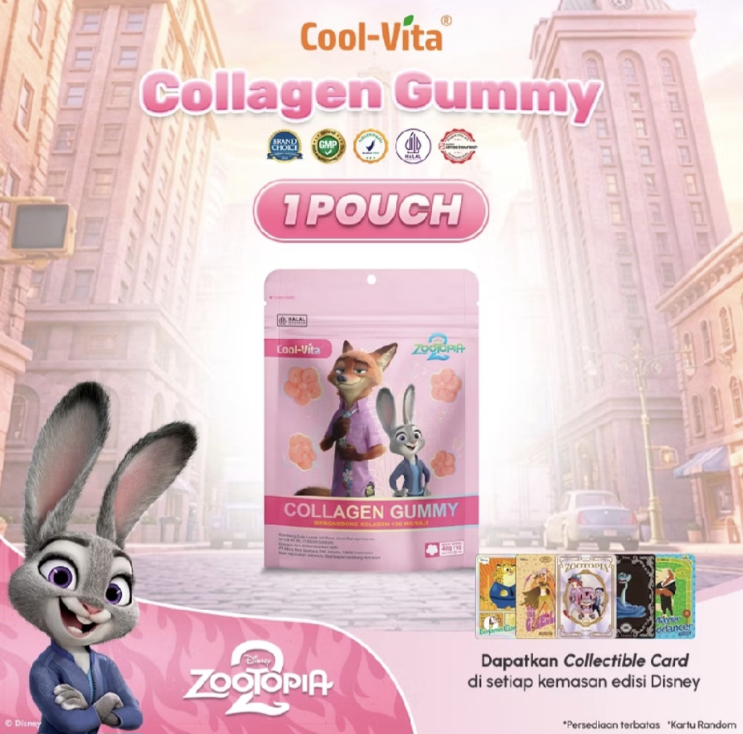 Collagen Gummy Grapefruit and Lemon Flavor | Gummy Healthy COOLVITA ORIGINAL