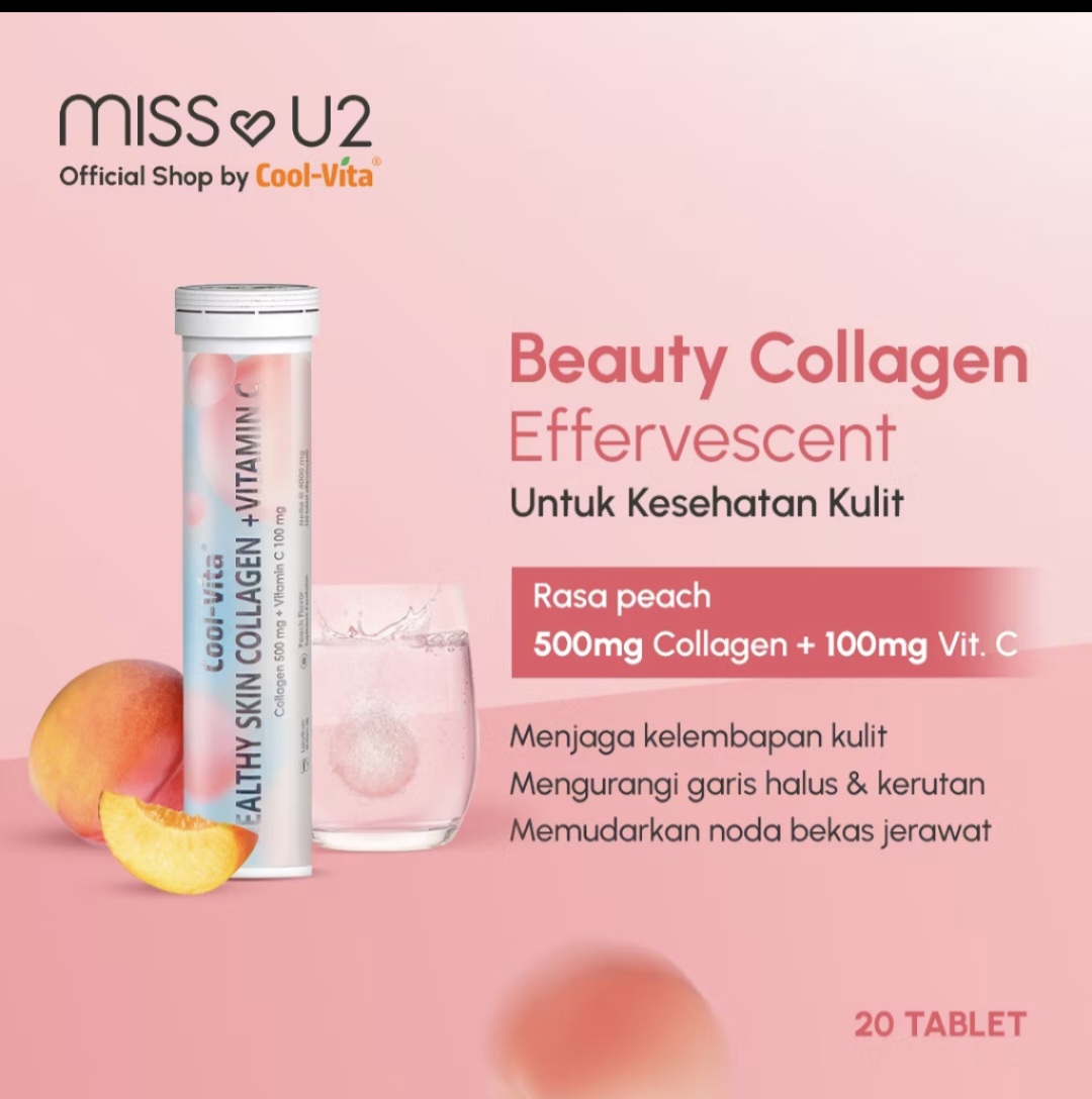 Collagen COOLVITA ORIGINAL Brightening and Shining Collagen Effervescent Peach