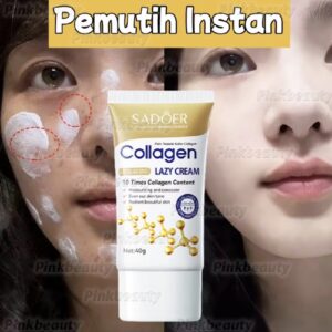 Collagen Whitening Lazy Cream 40GR Instant Collagen Brightening Glow Body Whitening Lotion