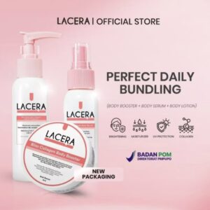 COLLAGEN Lacera Daily Bundle 3pc/Bliss Body Lotion X Collagen Body Booster X Collagen Body serum
