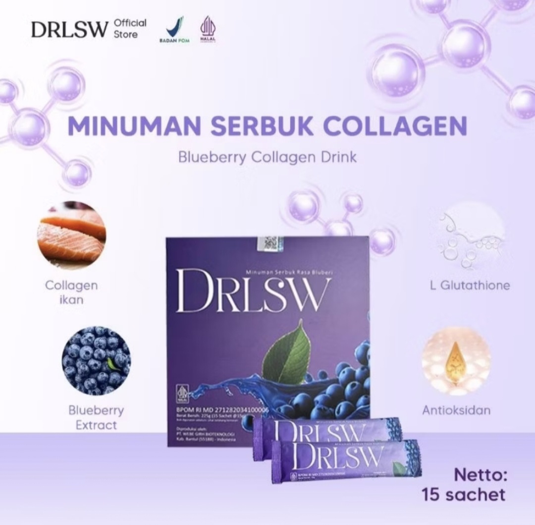 Collagen Drink BPOM | Collagen & L-Glutathione | Whitening Booster Dr. Isw Body Whitener