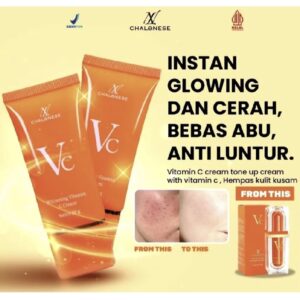 WHITENING VITAMIN C CREAM 30Gr tone up instant glowing brightening