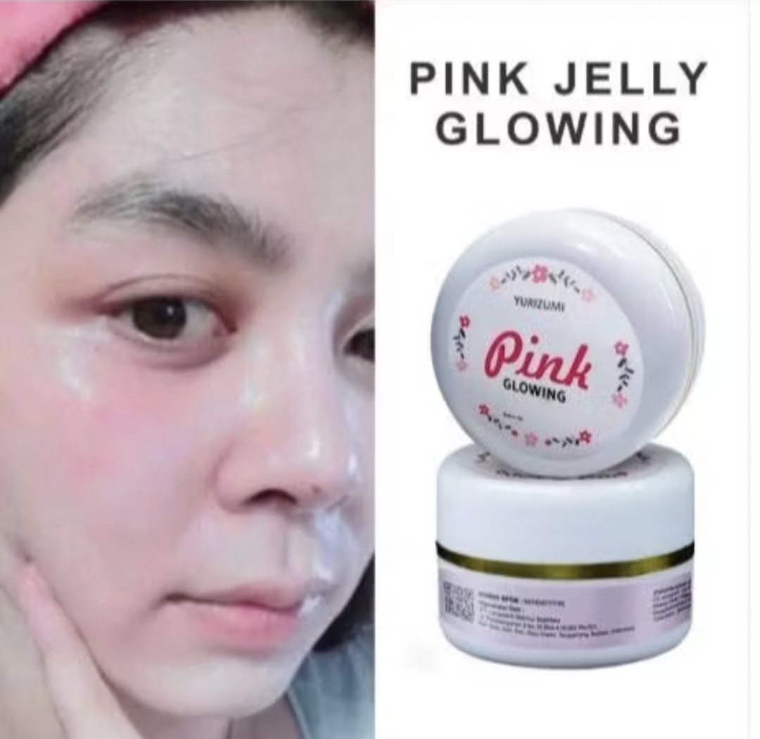 WHITENING PINK GLOWING Yurizumi BPOM Facial Whitening Cream Treats Acne Removes Acne Scars