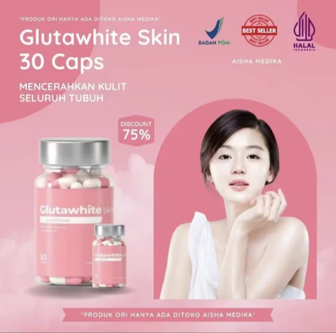 COLLAGEN GLUTAWHITE SKIN CONTENTS 30 CAPSULES | BODY WHITENING CAPSULES BRIGHTEN THE FACE