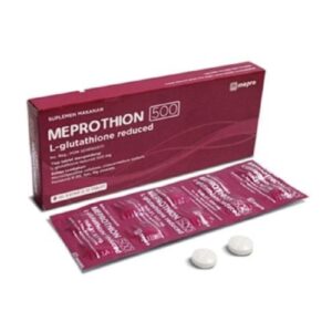 Whitening Meprothion 500 mg L-glutathione (anti-aging, master antioxidant, brightens skin) per box