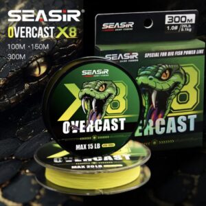 SEASIR OVERCAST PE X8 Senar Pancing (150M/300M, 6.8KG-22.7KG) Braided Fishing Lines