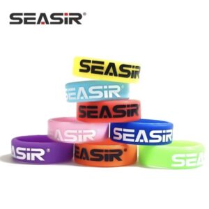 SEASIR Fishing Rod Ring Colorful Silicone Anti-Slip Ring Handle Sleeve Small Accessories Fishing