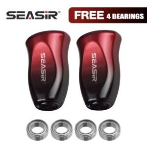 SEASIR DIY Baitcasting Reel Knob Grip 4 Bearing 5g 33*20mm ABS Fishing Reel Accessories Modified Grip
