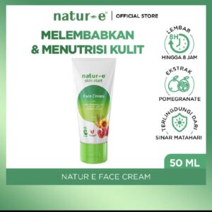 Natur-E Skin Start Face Cream 50ml - Facial Moisturizer with Pomegranate Extract