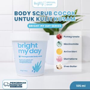 Brighty Bright My Day BMD Pomegranate Body Scrub 5x Powerful Brightening 6x Hydrations